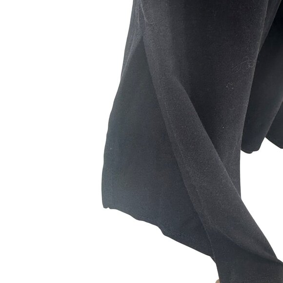 Eileen Fisher Black Tencel & Spandex Womens Tunic Tee Shirt W/ Side Slits - Picture 2 of 6